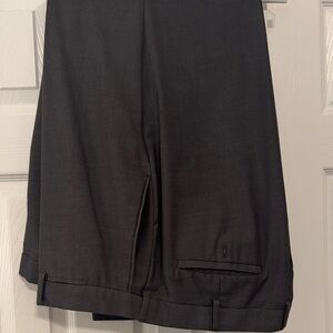 Louis Raphael Charcoal Flat Front Shorts